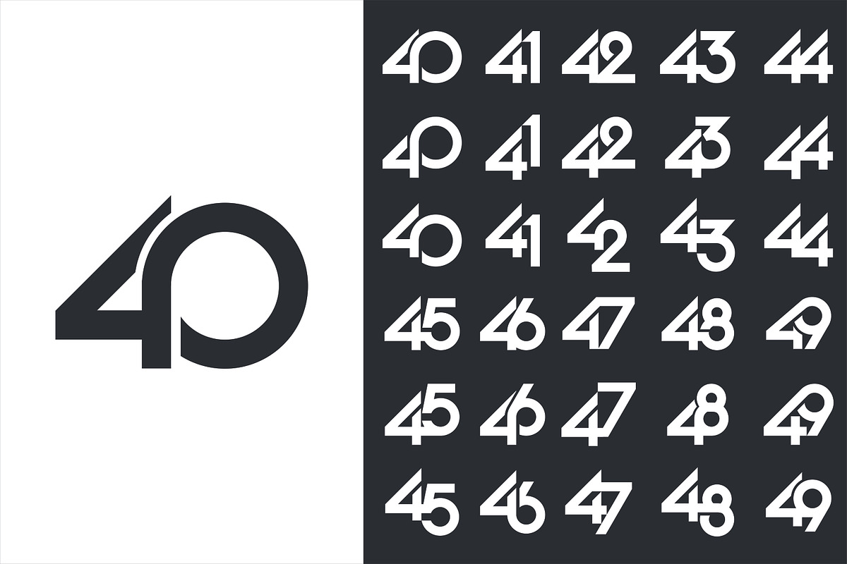 number 40 to 49 logo designs., a Branding & Logo Template by BARONSTD (Photo 1 of 3)