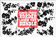 Floral Border & Frame Laser Cut Bund, an Object Graphic by hafijul (Thumbnail 1 of 11)