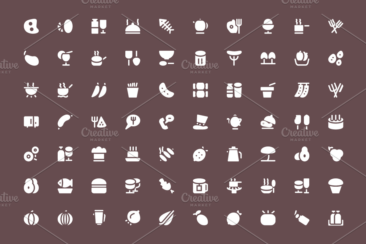 325+ Food Vector Icons preview 2