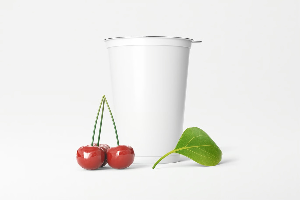 Yogurt Cup Mockup, a Product Mockup by zpackcreative (Photo 2 of 4)