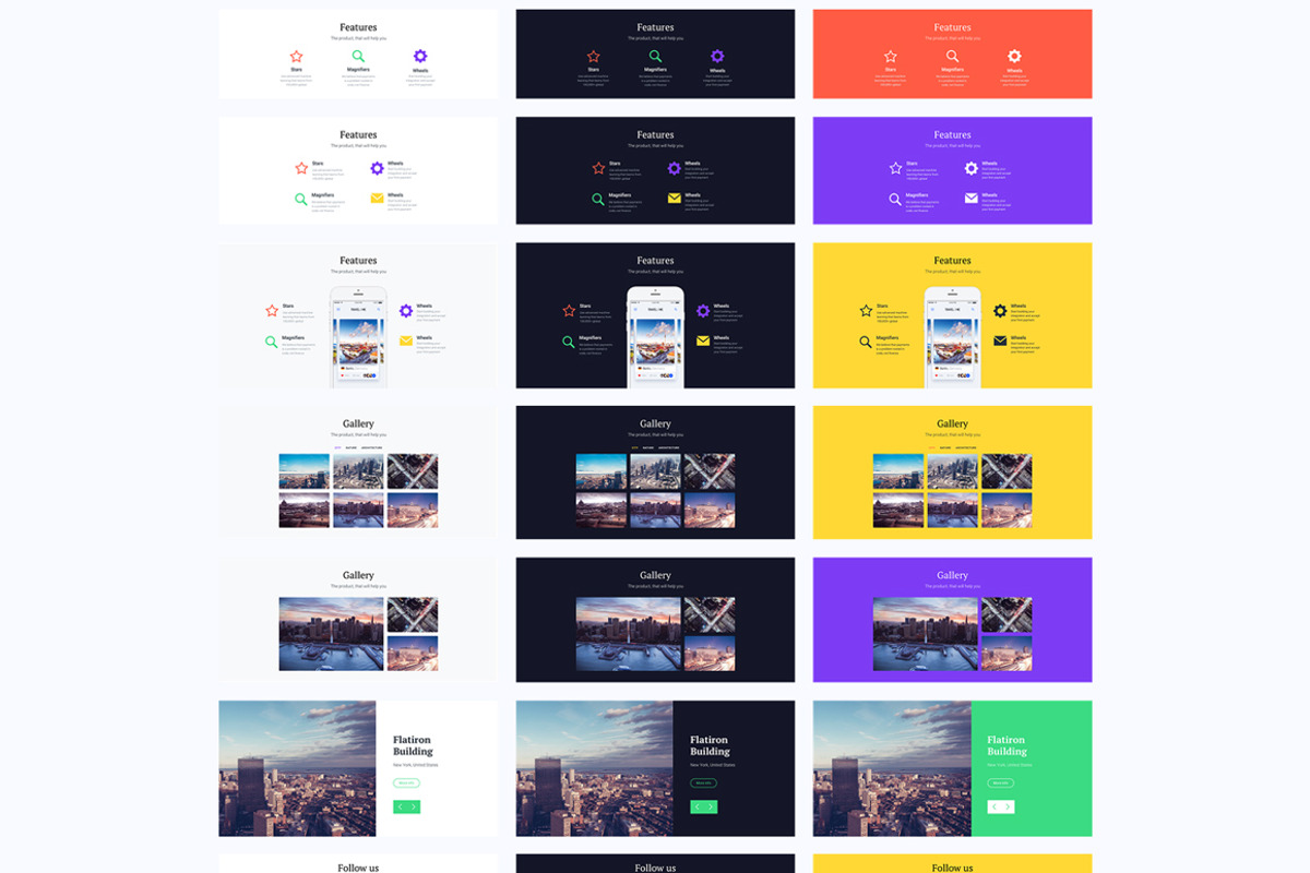 80% sale. Picasso Landing UI Kit, an UI Kit Template by CraftedPixels Market (Photo 9 of 9)