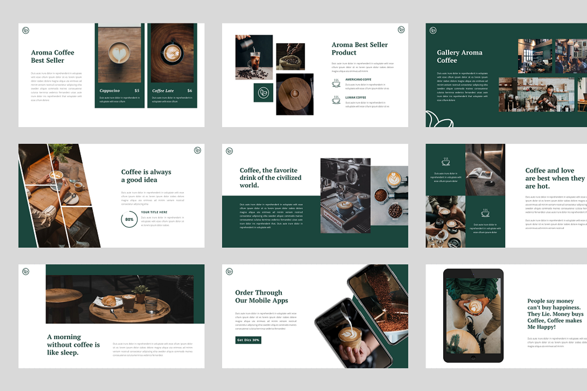 Aroma - Coffee Shop & Cafe, a Presentation Template by Biwarastudio (Photo 4 of 5)