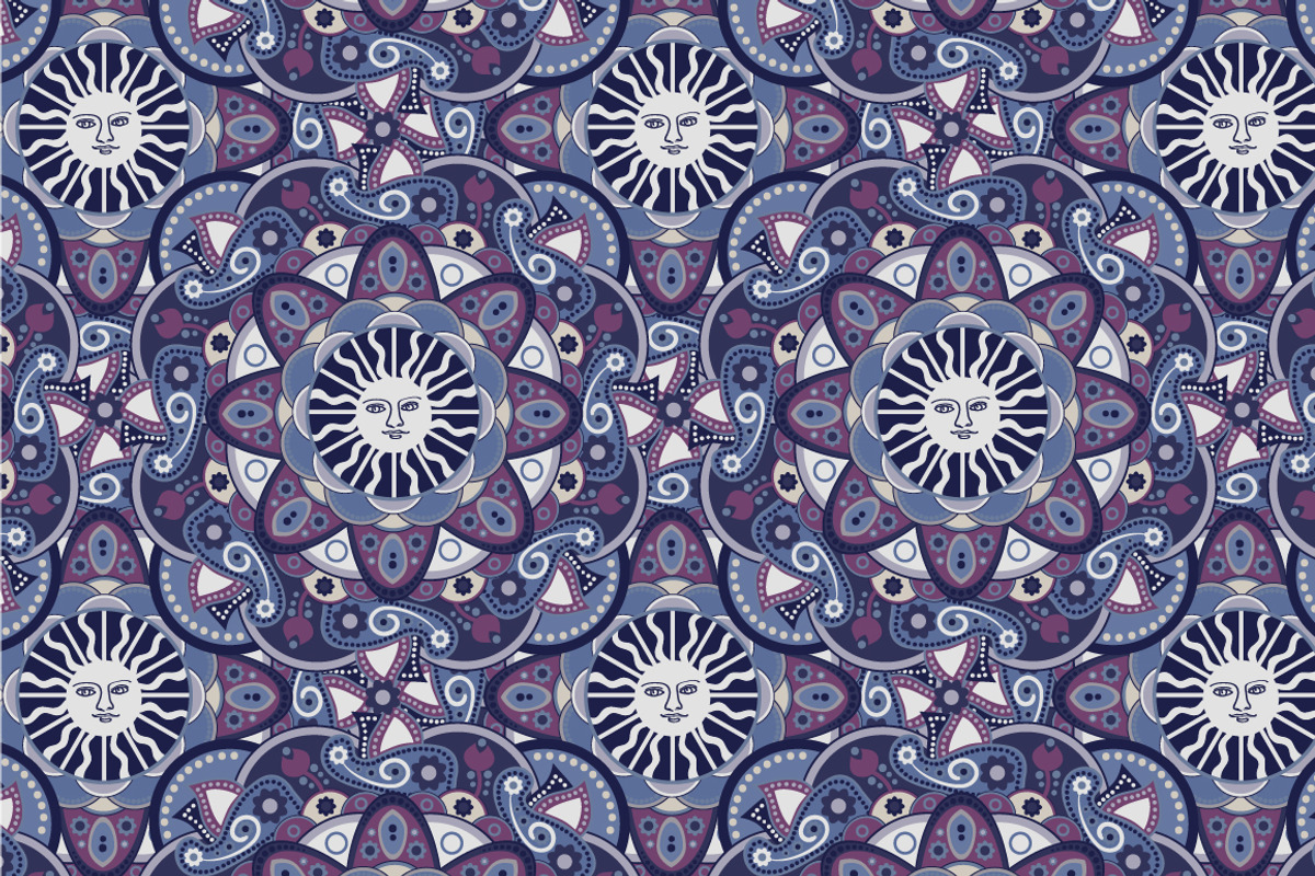 Seamless abstract esoteric pattern, a Pattern Graphic by Sunny_Lion