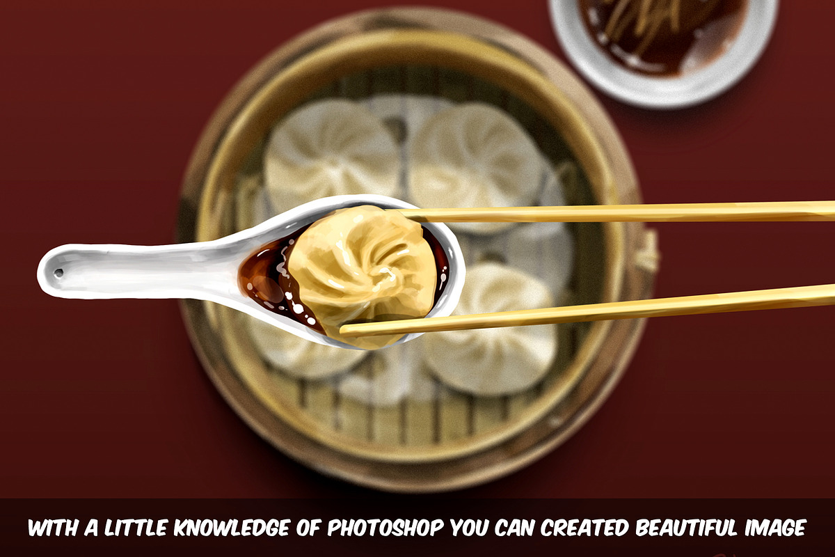 Dimsum chinese food hand drawn, a Food Illustration by DickyJiang Illustrations (Photo 5 of 6)