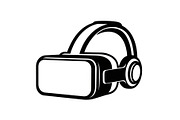 50 VR Goggles Headset Silhouette, an Illustration by yasushie (Thumbnail 6 of 51)