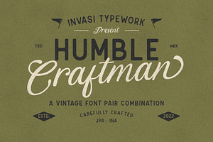 Humble Craftman - Vintage Font Duo