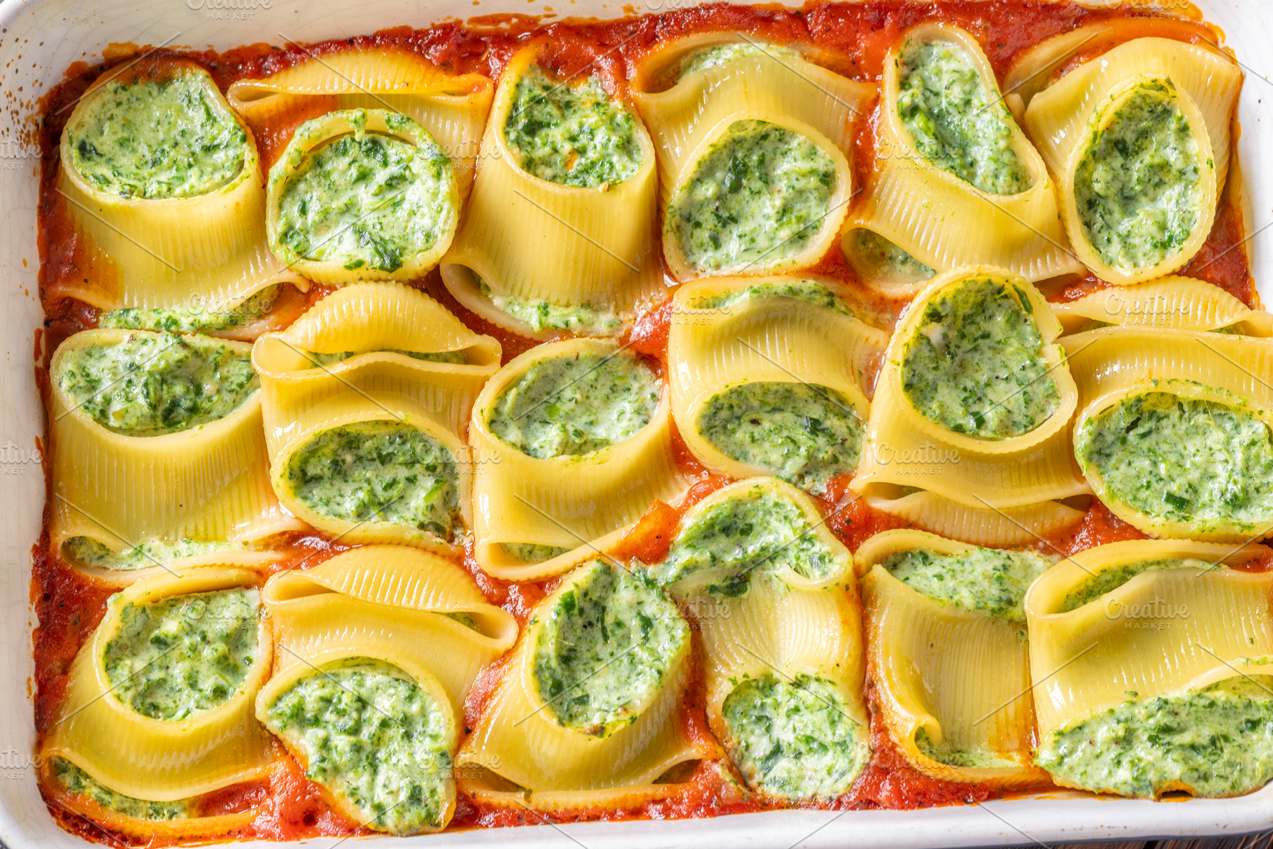 Golden baked lumaconi, a Food & Drink Photo by Alexander Prokopenko
