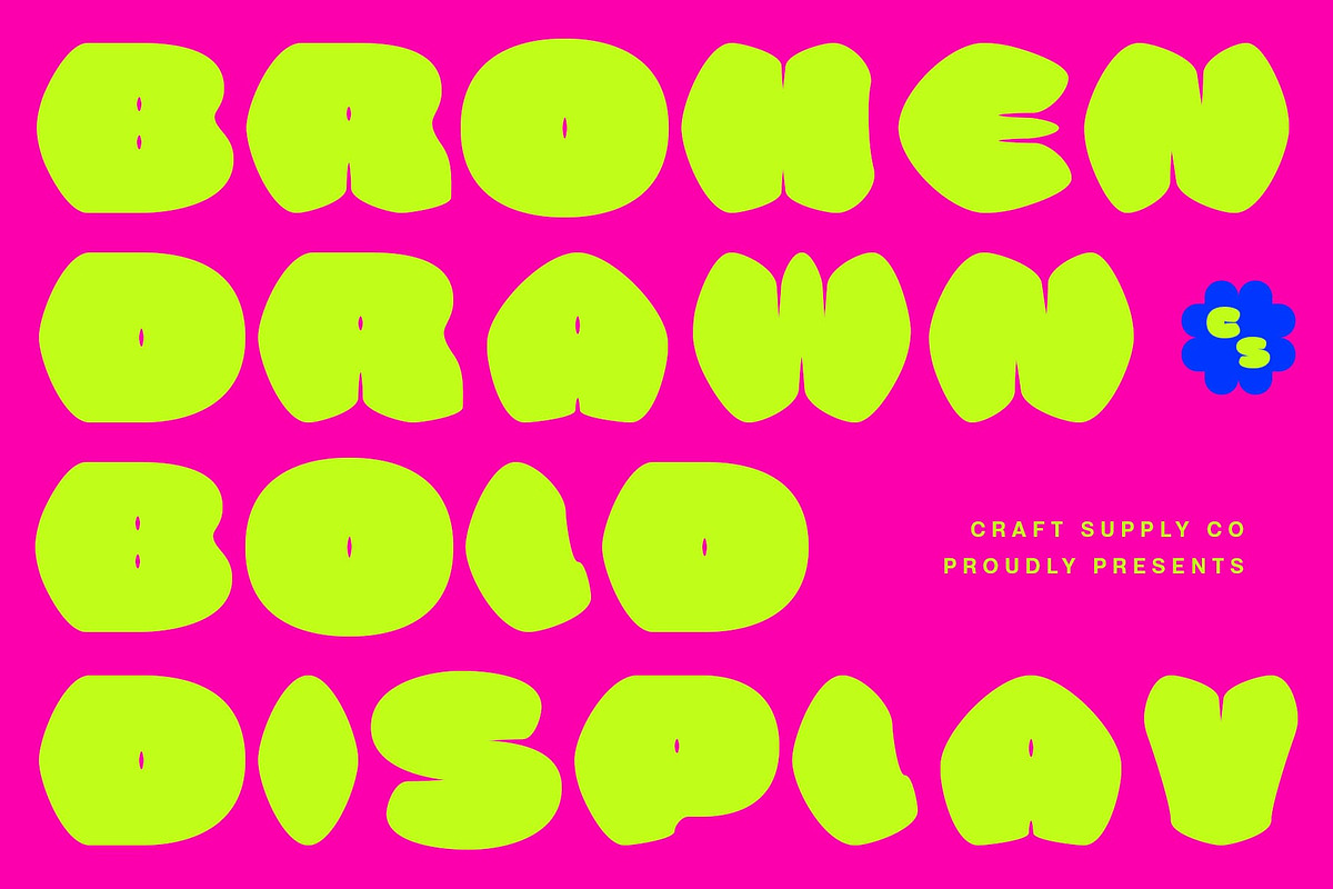 CS Broken Drawn, a Sans Serif Font by Craft Supply Co. (Photo 1 of 8)