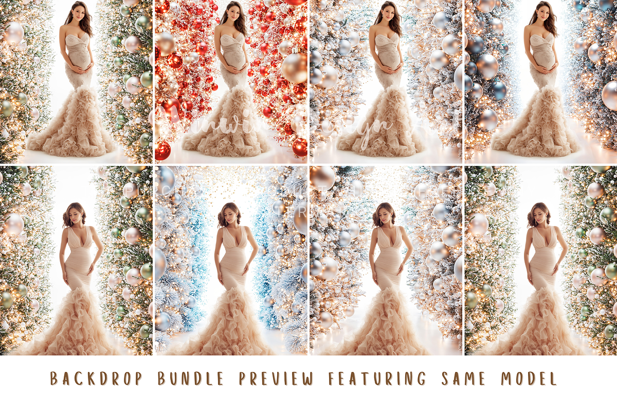 Christmas Ornaments Backlit Backdrop, a Background Photo by Winwin Design Art (Photo 6 of 9)