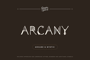Arcany Decorative Font, a Handwritten Font by Graphic Spirit
