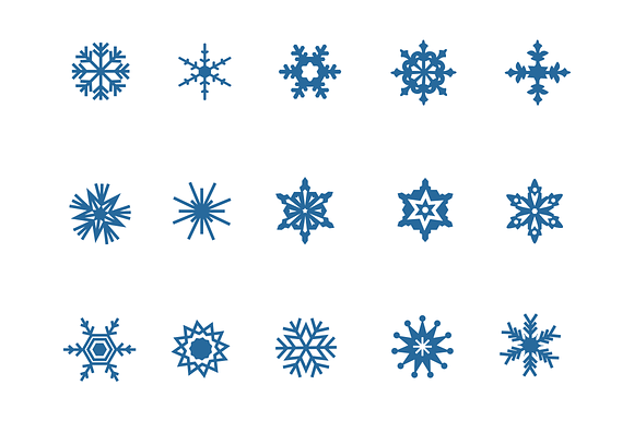 15 Snowflake Icons
