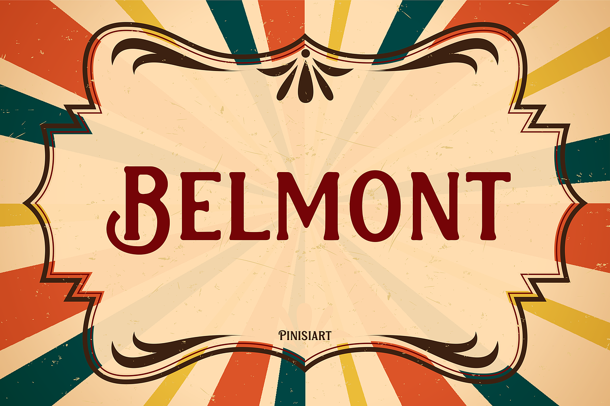 BELMONT, a Font by Pinisi ART (Photo 1 of 10)