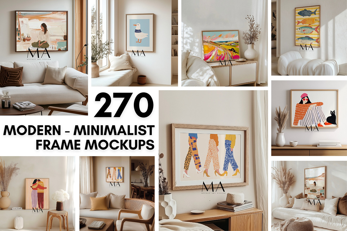 600 Frame Mockup Mega Bundle, a Household Mockup by Mockup Art Atelier (Photo 2 of 21)