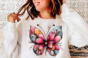 Whimsical spring Butterfly Clipart, an Illustration by SinaCreation (Thumbnail 7 of 11)