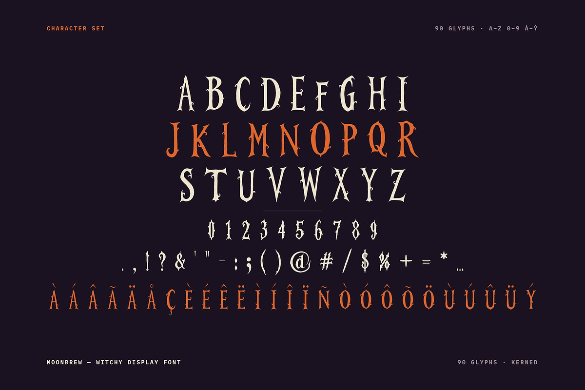 Moonbrew – Spooky Halloween Font, a Serif Font by Yolk Vibes (Photo 2 of 6)
