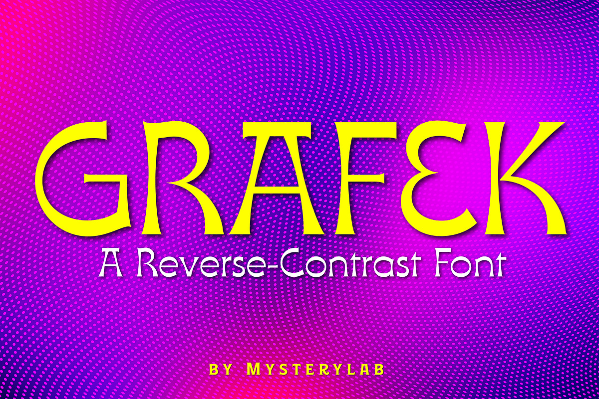 Grafek Font, a Sans Serif Font by Mysterylab Designs (Photo 2 of 8)