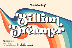 Billion Dreamer Retro Bold Font