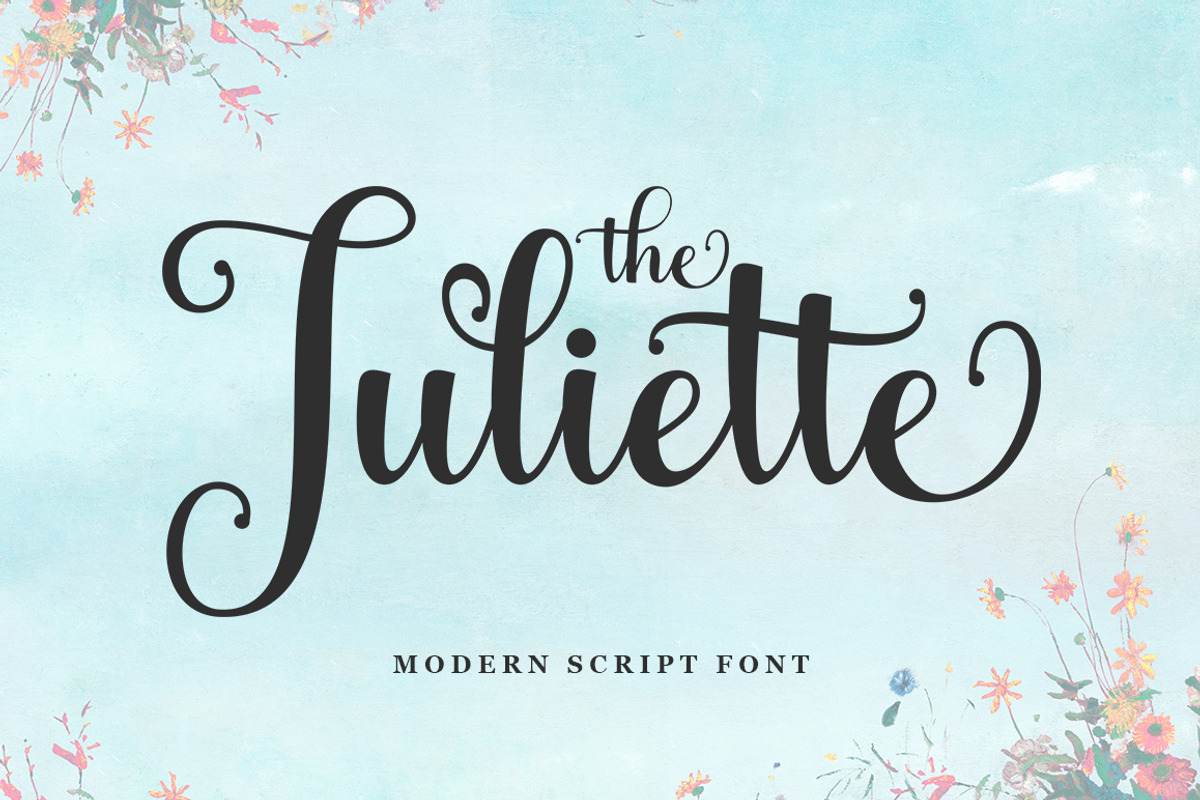 The Juliette | Script Font, a Script Font by Rastype (Photo 1 of 6)