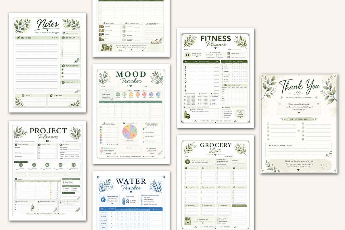 Standard 2027 Planner Structure, a Stationery Template by Designmela01 (Photo 4 of 5)