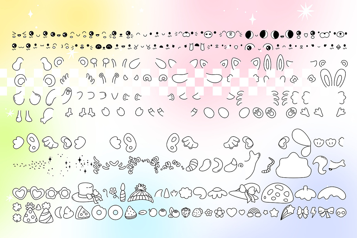 Squishy Creator Character Builder, an Object Graphic by Huxmay (Photo 6 of 12)