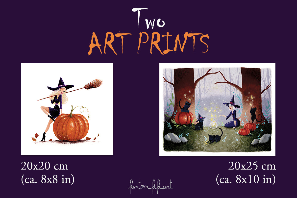 Mini Halloween Collection, an Animal Illustration by Fantom Fifi Art (Photo 3 of 5)