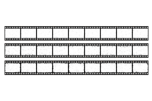 Old grunge movie film long strip, a Decorative Illustration by Vector Tradition