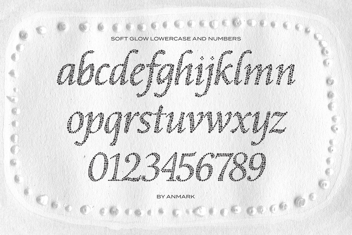 Soft Glow | Decorative Dots Font, a Handwritten Font by AnMark (Photo 10 of 11)
