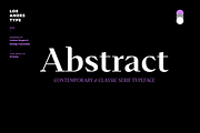 Abstract - Family 50% off, a Serif Font by Los Andes Type (Thumbnail 1 of 15)