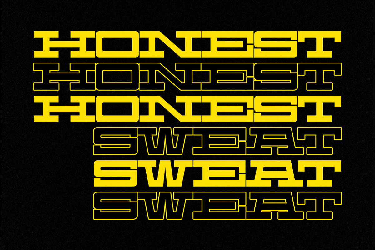 Machine Heavy - Condensed Slab, a Slab Serif Font by Pian45 Studio (Photo 4 of 6)