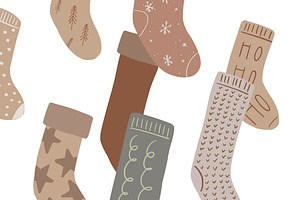 XMAS SOCKS / Vector Png