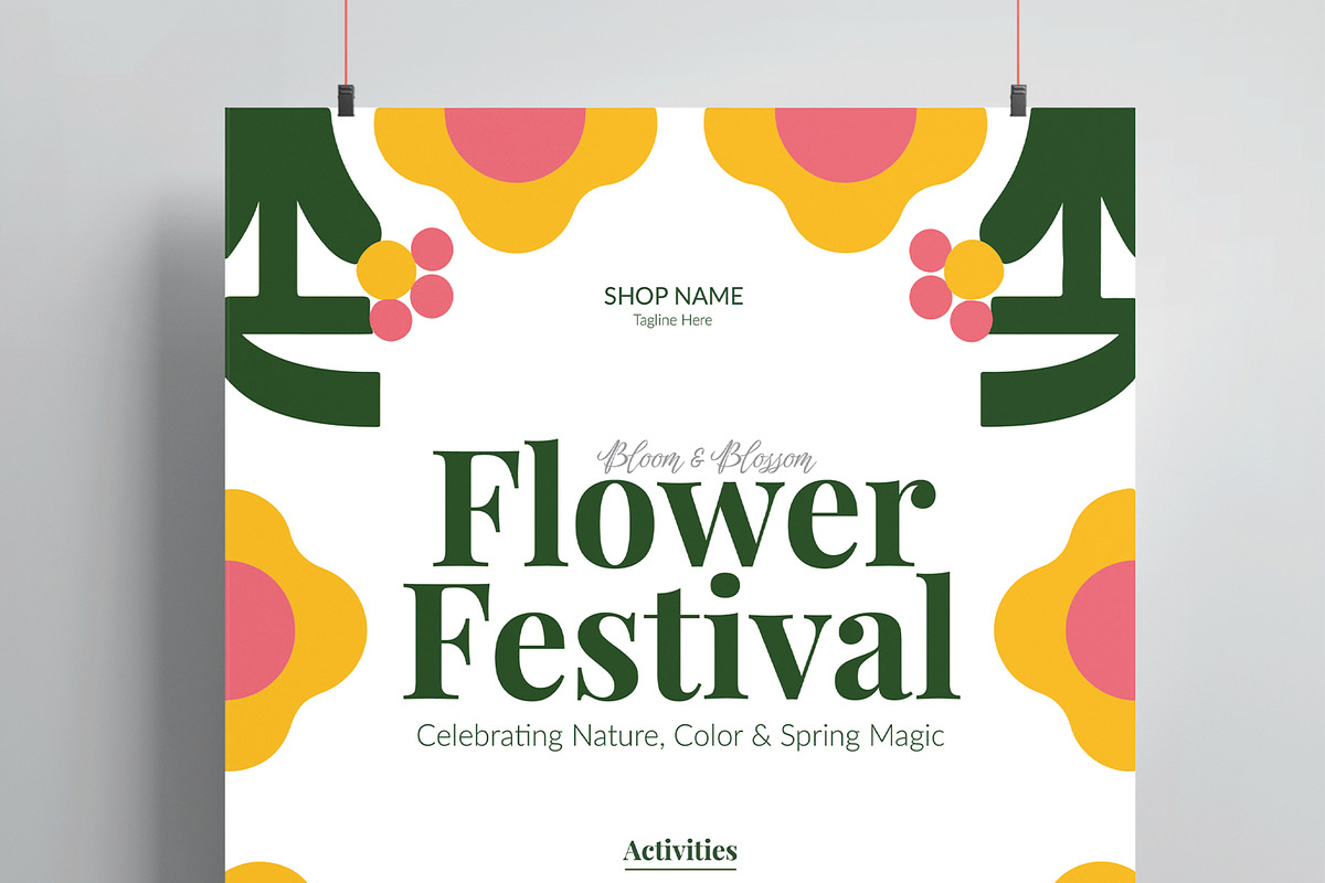 Flower Festival Flyer, a Flyer Template by MightyDesign (Photo 2 of 8)