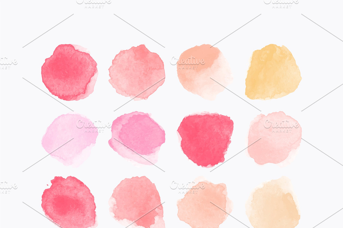 Big set watercolor vector stains, a Texture Graphic by Ibrin's Shop (Photo 8 of 14)