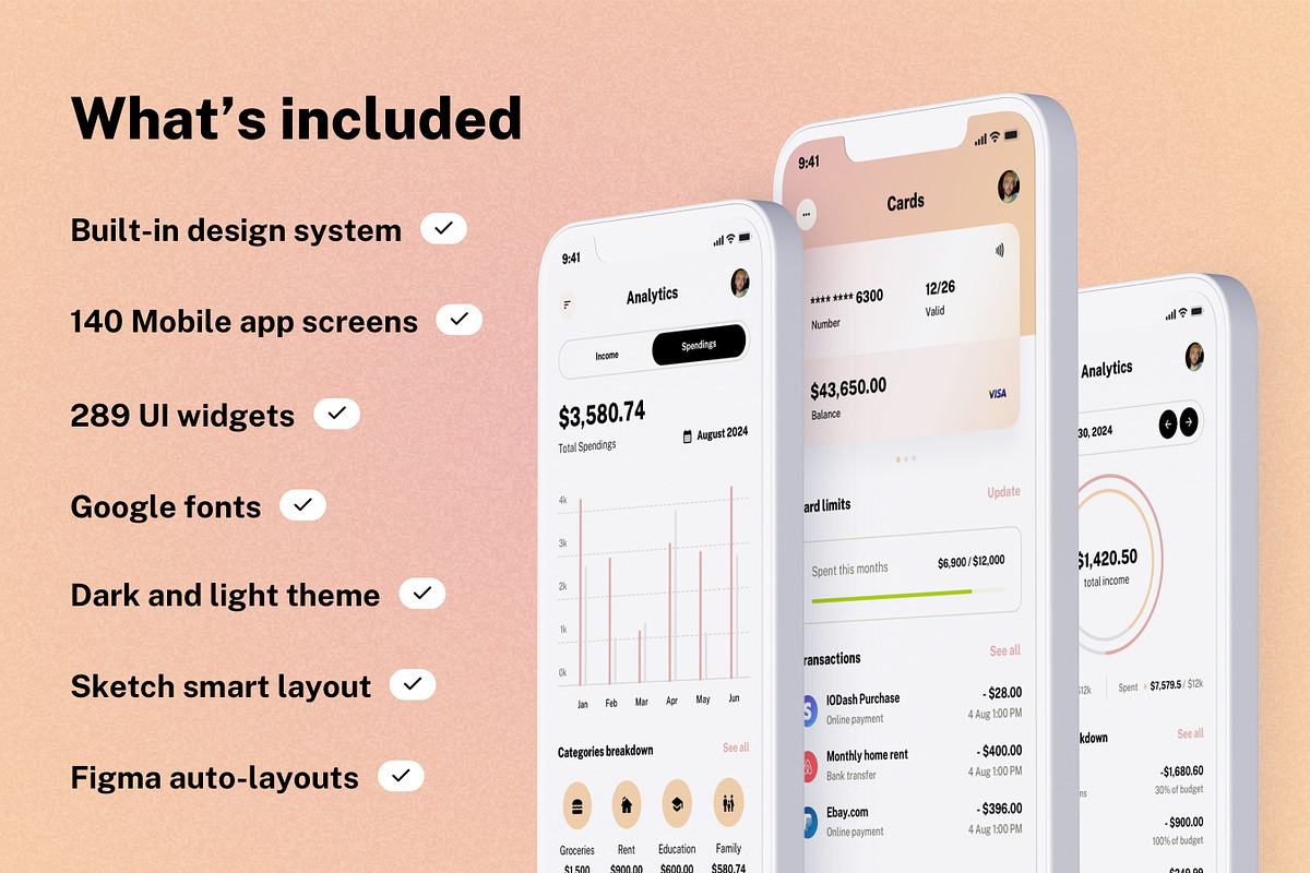 PayLoo UI kit for Finance Mobile App, an App Template by WhiteUI.Store (Photo 7 of 10)