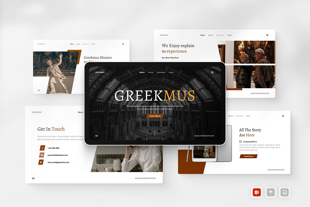 Museum Presentation Powerpoint, a Presentation Template by Annora Studio (Photo 1 of 5)