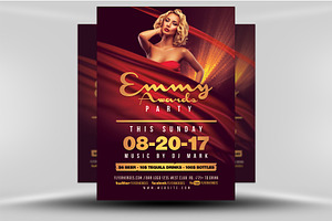Emmy Awards Party Flyer Template
