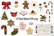 Christmas Treats Watercolor Graphics, an Illustration by Kileen Nicole Art (Thumbnail 2 of 5)