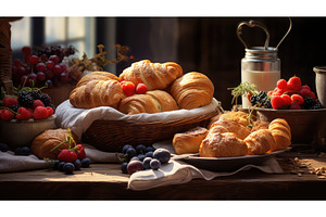 meal desk food background ai, a Food & Drink Photo by pikepicture