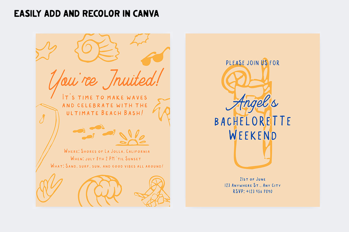 Hand Drawn Surf Illustrations, a Seasonal Illustration by ByStevie (Photo 4 of 4)