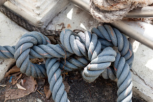 Knotted rope.