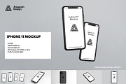 Iphone 11 mockup, an iPhone Mockup by AnagramDesign (Thumbnail 1 of 8)
