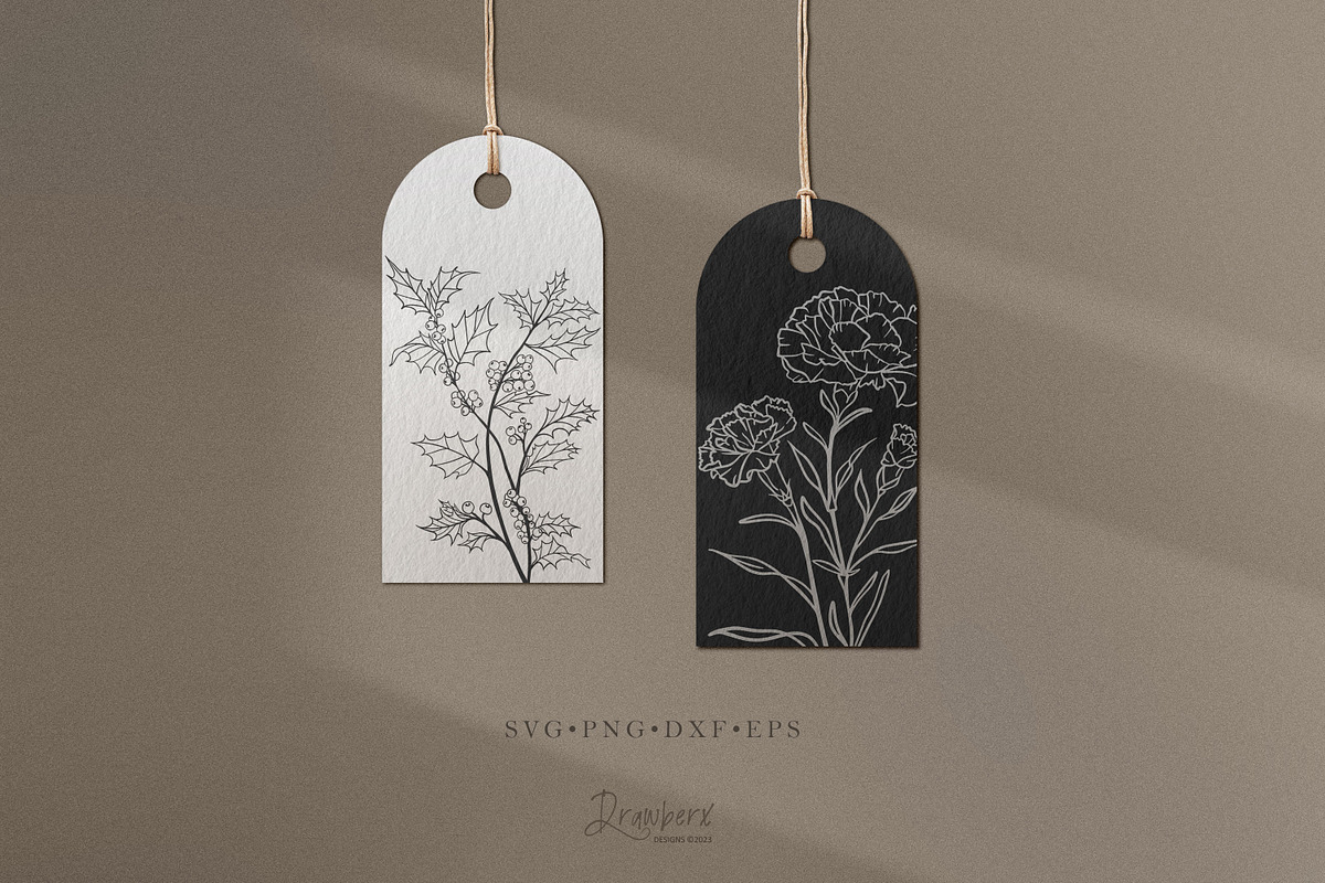 Birth Month flowers Svg, bundle 125, a Graphic by Drawberx (Photo 8 of 10)