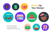 Flat Food Icons, a Duotone Icon by Brickclay (Thumbnail 3 of 6)