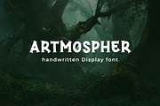 Artmospher Handwritten Display Font, a Handwritten Font by Mightyfire (Thumbnail 1 of 4)