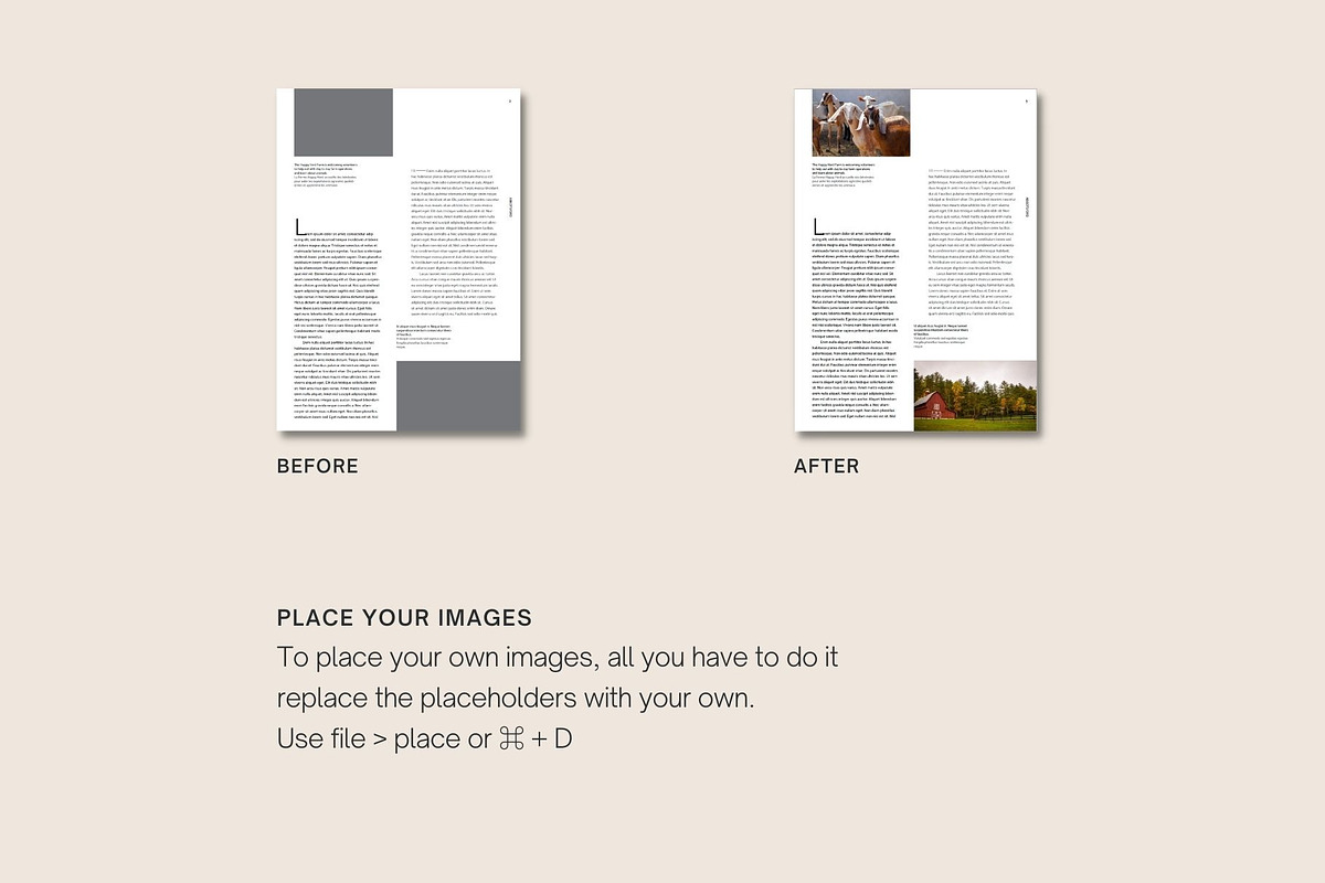 Magazine template bilingual layout, a Magazine Template by Alexandra Piros Design (Photo 7 of 14)