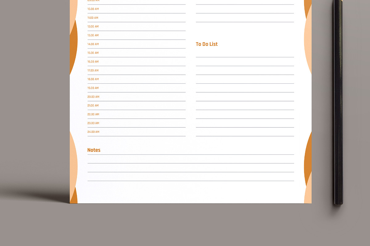 Daily Planner Design Template