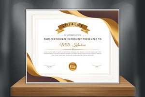 Modern Certificate Design Template