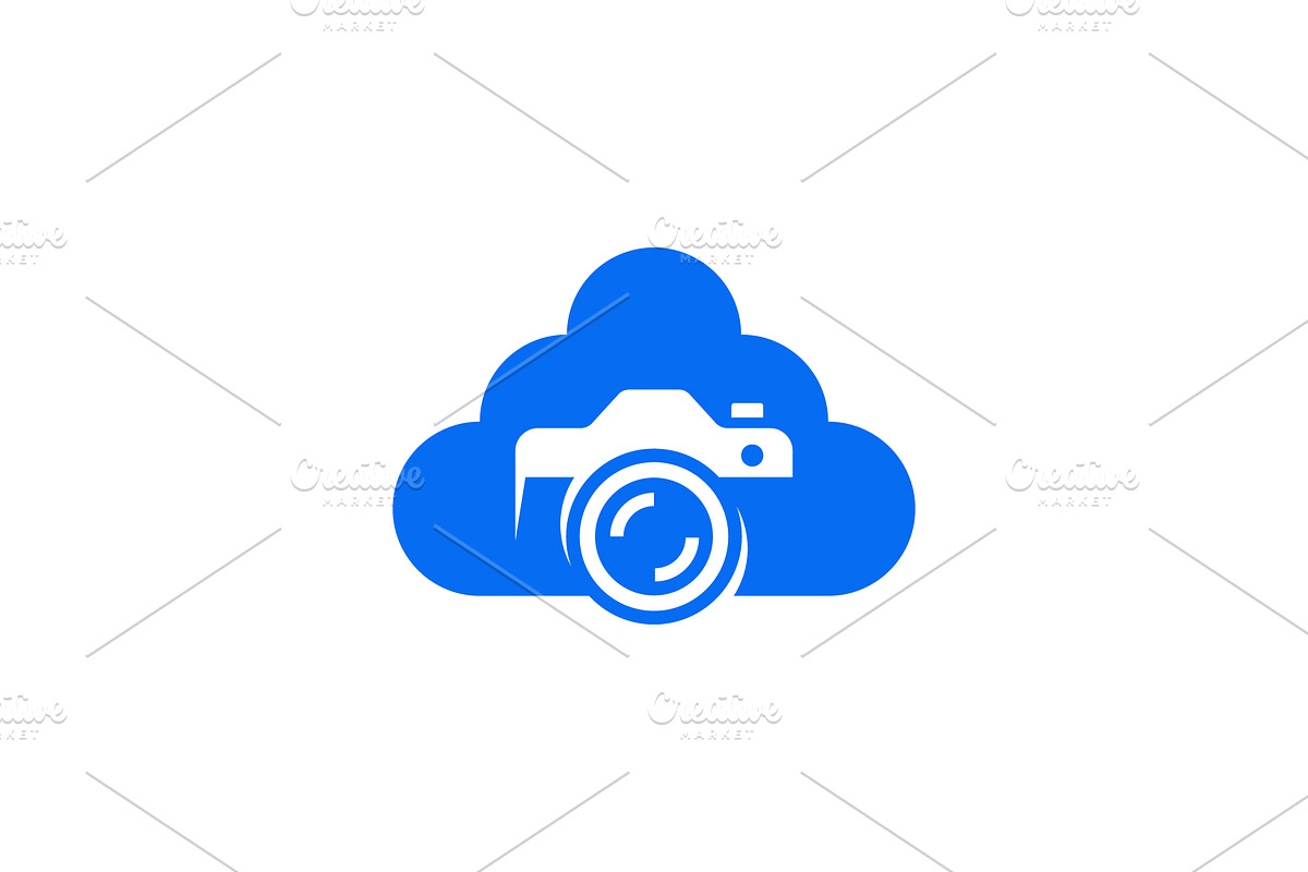 cloud camera logo, a Branding & Logo Template by Rasagama Studio