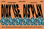Dioxise Display Font Duo Style, a Sans Serif Font by Versetype (Thumbnail 1 of 14)