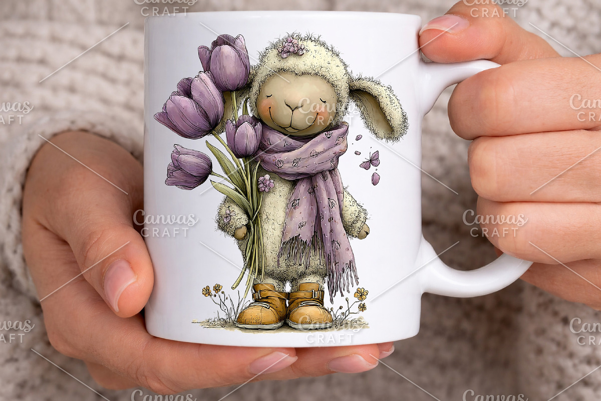 Whimsical Easter Animals Clipart PNG, an Illustration by Canvas Craft (Photo 5 of 7)