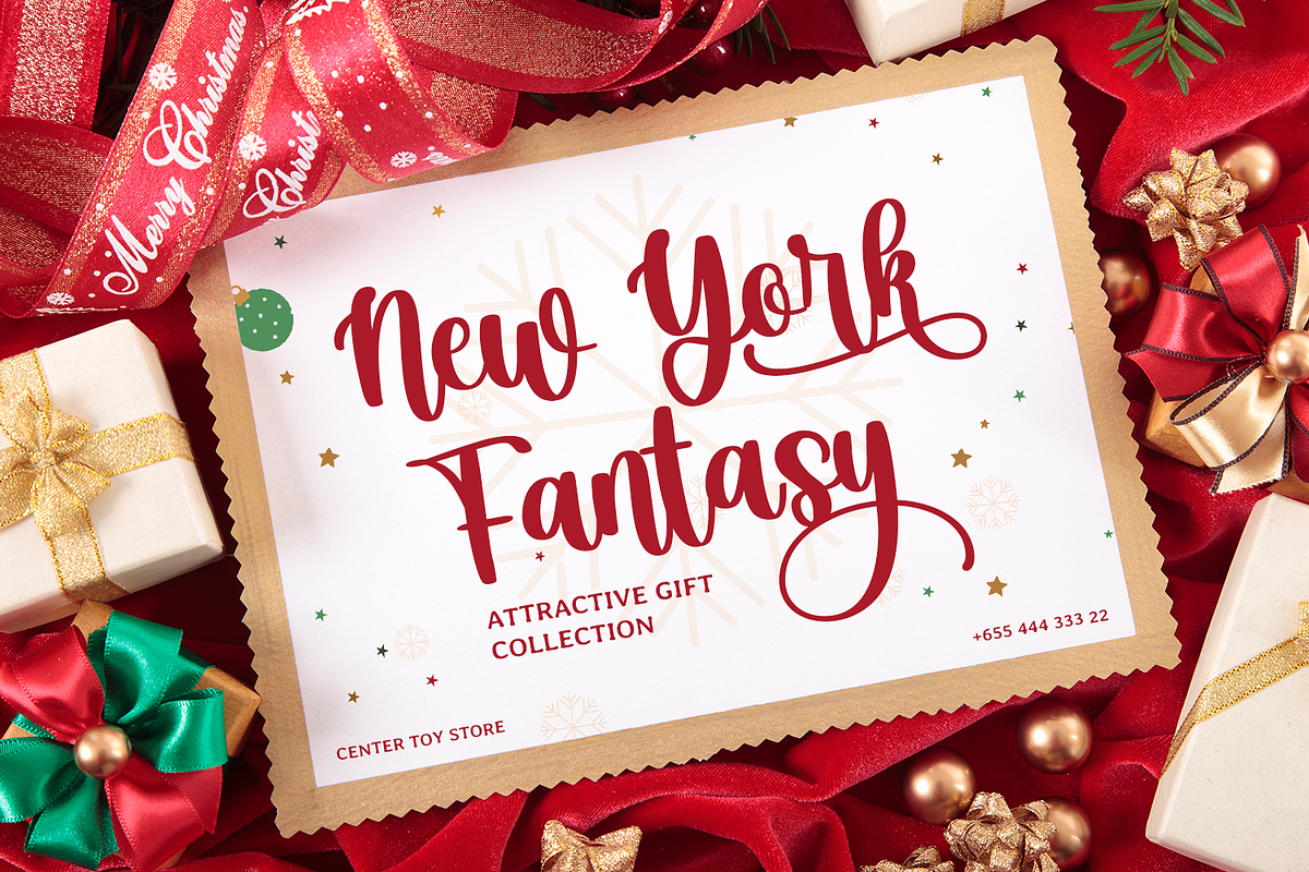 Christmas Ambience, a Script Font by Mozatype (Photo 7 of 10)